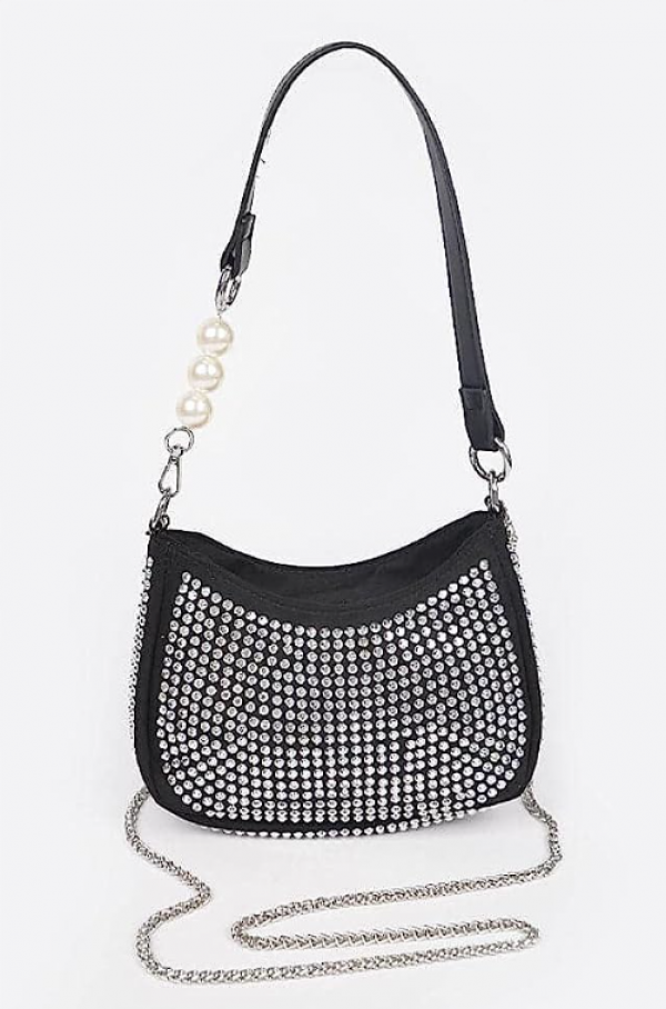 Tas sling dengan hiasan berlian